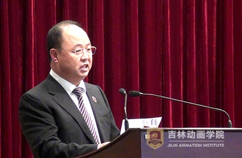 5beat365唯一官网、吉林禹硕公司董事长郑立国代表3D动画电影《青蛙王国》主创人员,谈了创作体会.JPG